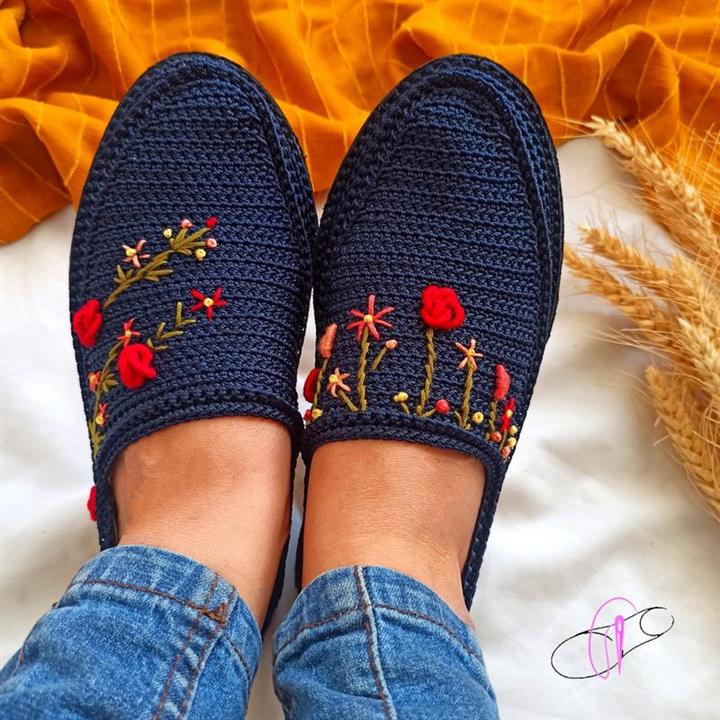 گیوه ی کف میکرو آلن طرح گل شاخه از سایز 37 تا 42